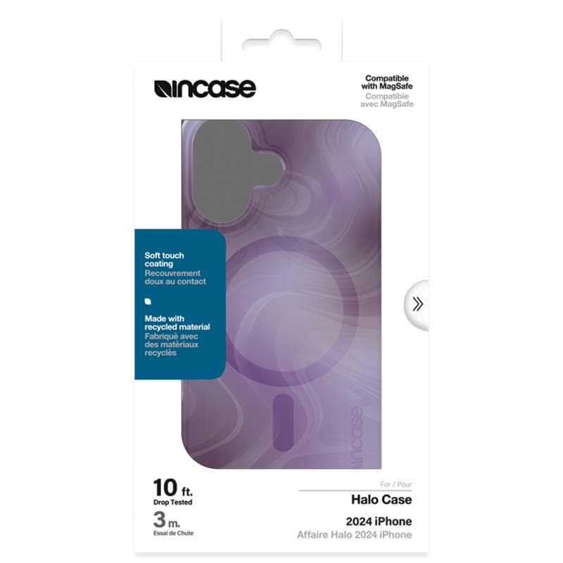 Incase Halo Case MagSafe - Case iPhone 16 (Oil Slick Lilac) 6
