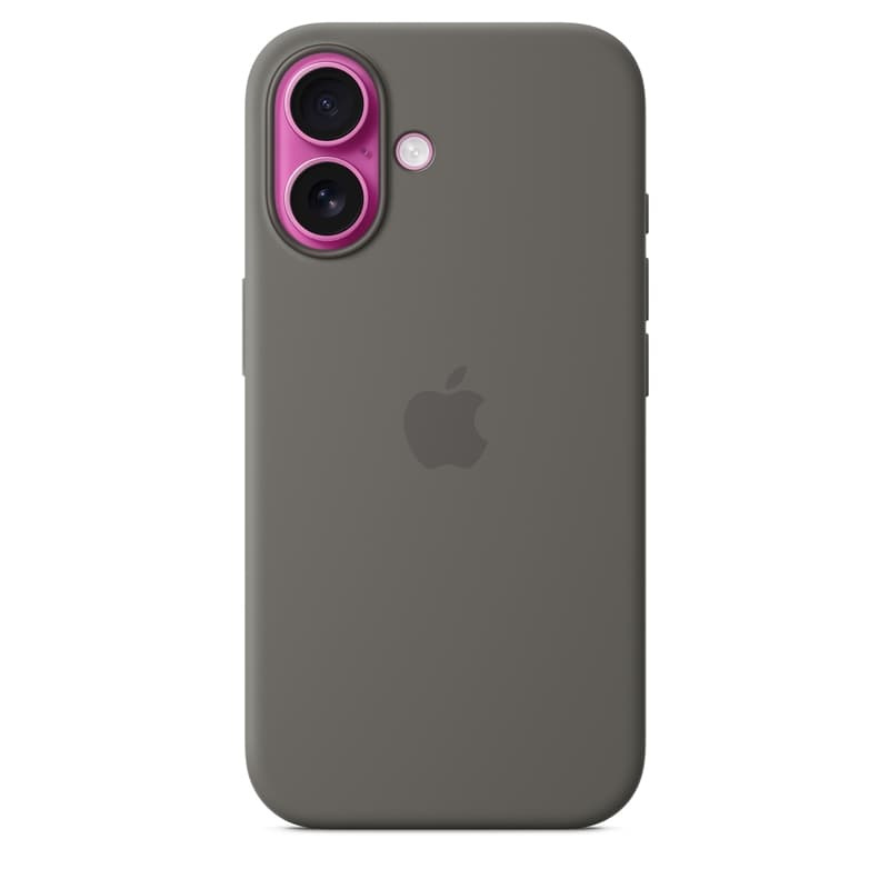 Apple Silicone Case – Silicone Case with MagSafe for iPhone 16 (Stone Gray) 4