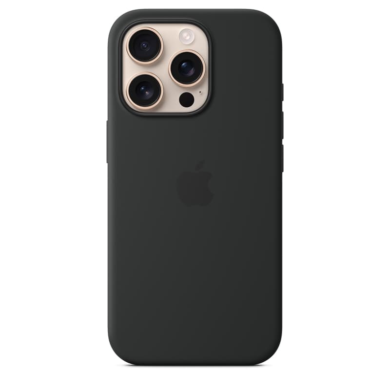 Apple Silicone Case – Silicone Case with MagSafe for iPhone 16 Pro (Black) 2