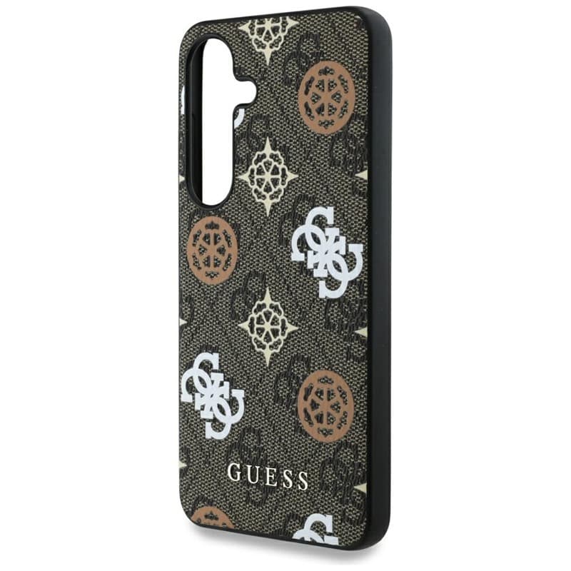 Guess 4G Printed Colored Peony Pattern MagSafe - Case for Samsung Galaxy S25 (brown) 5