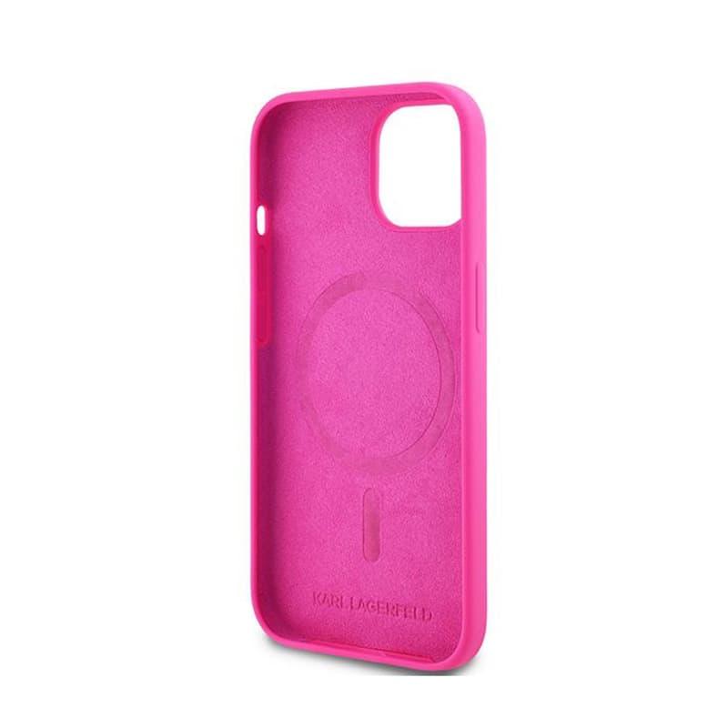 Karl Lagerfeld Silicone Choupette Head MagSafe - iPhone 15 / 14 / 13 Case (pink) 7