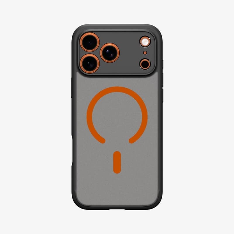Spigen Ultra Hybrid Mag MagSafe - Case for iPhone 17 Pro (Frost Black / Orange) 2