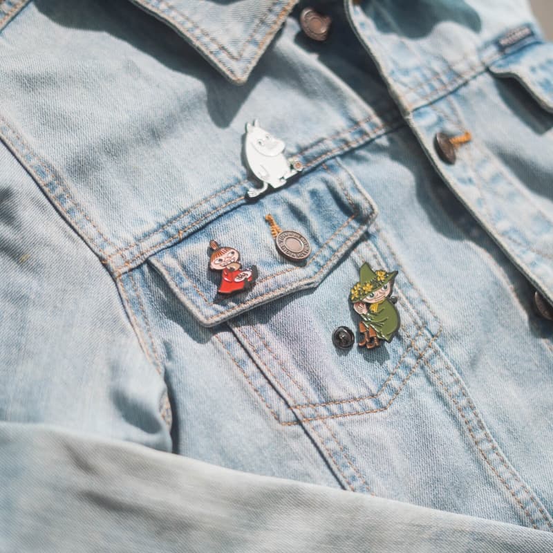 Moomins - Set of 4 Pins for Clothes or Backpack 4