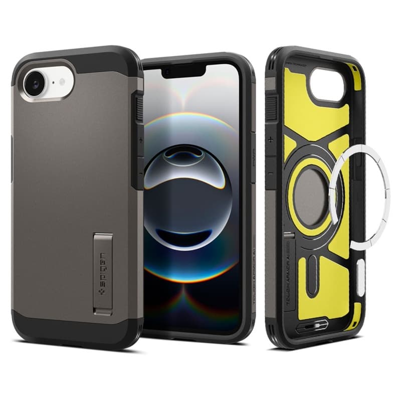 Spigen Tough Armor Mag MagSafe - Case for iPhone 17e / 16e (Gunmetal)