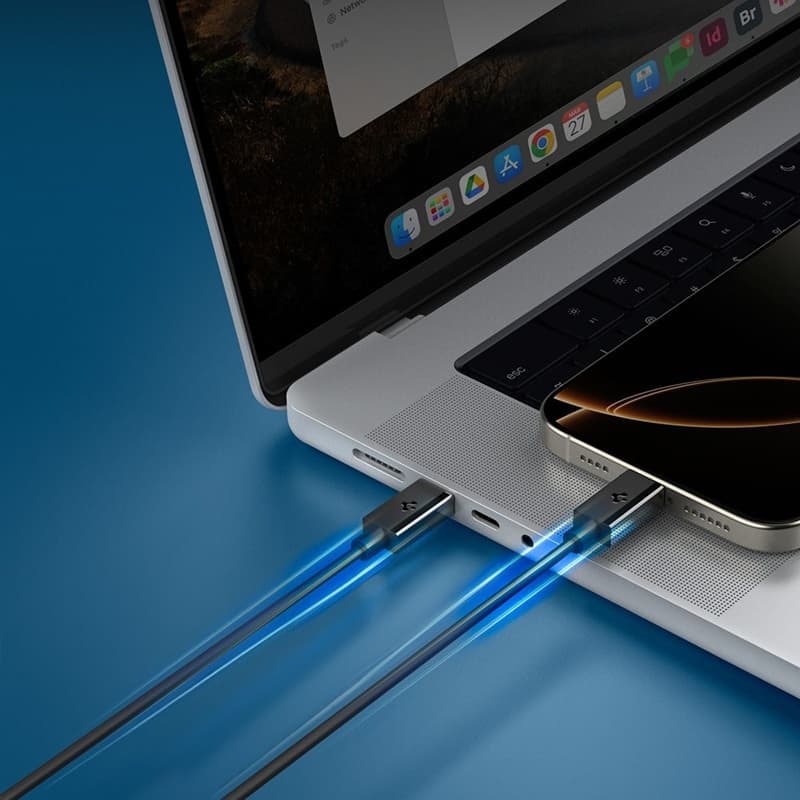 Spigen EB6020CC Essential - USB-C to USB-C Cable PD 60W 2m (Black) 7
