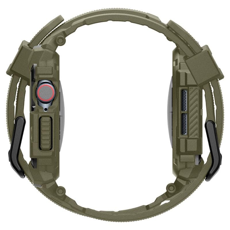 Spigen Rugged Armor Pro - Band with Case for Apple Watch 10 46 mm (Vintage Khaki) 3