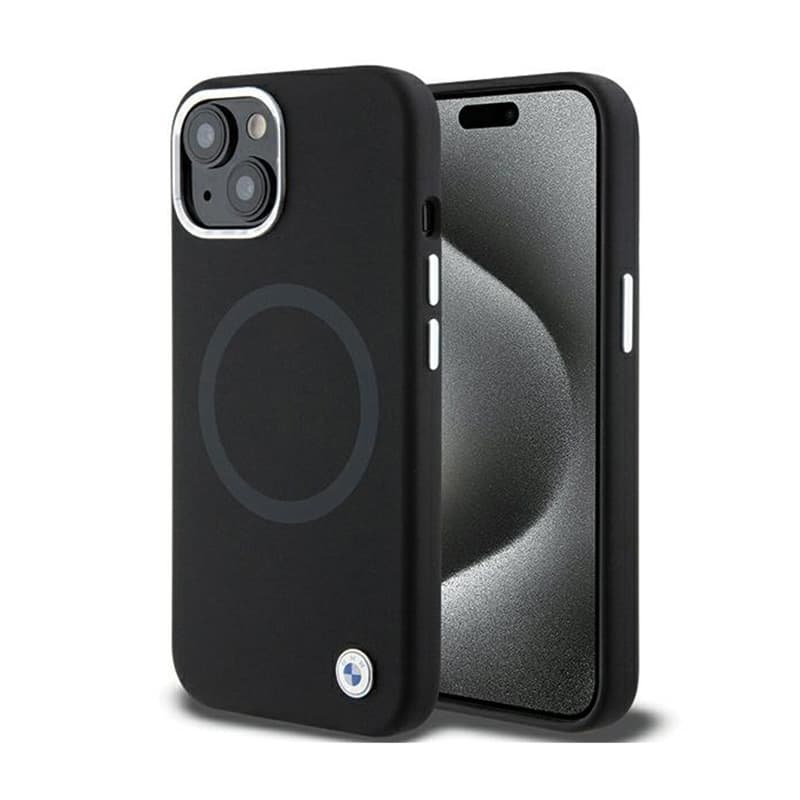 BMW Signature Liquid Silicone MagSafe - Case for iPhone 15 (Black) 1