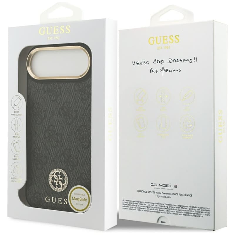 Guess 4G Strass Logo MagSafe - Case iPhone Air (Black) 8
