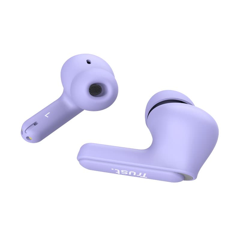 Trust Yavi - Wireless In-Ear Bluetooth TWS Earbuds with Charging Case & ENC (Purple) 4