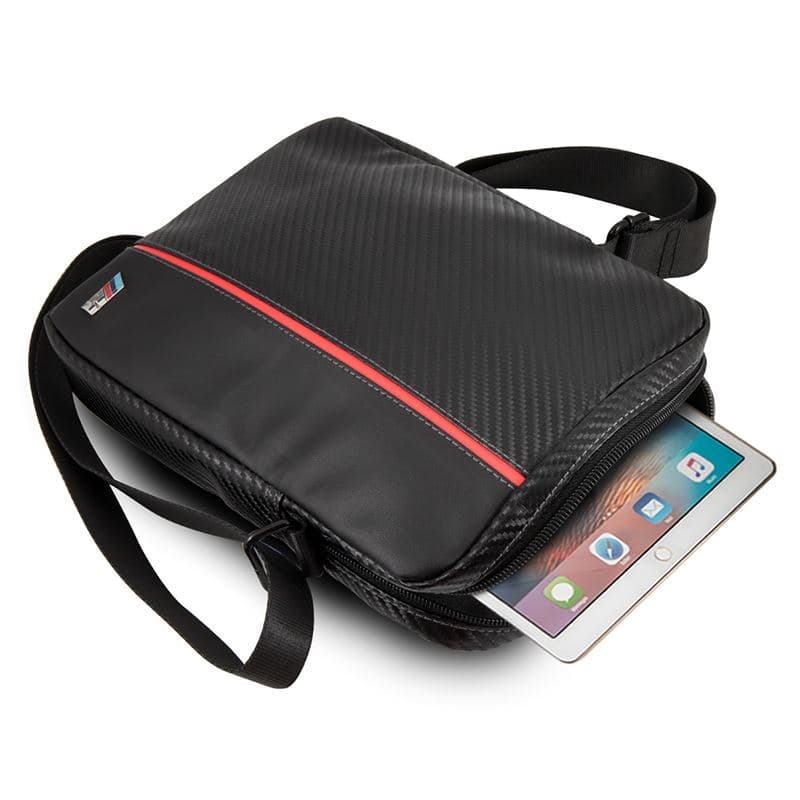 BMW Urban Collection - Bag for Tablet 10" (Carbon/Red Strips) 5