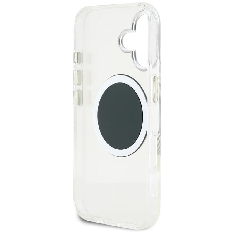 Guess IML Metal Colored Circle Classic Logo MagSafe - Case for iPhone 16 (black) 7