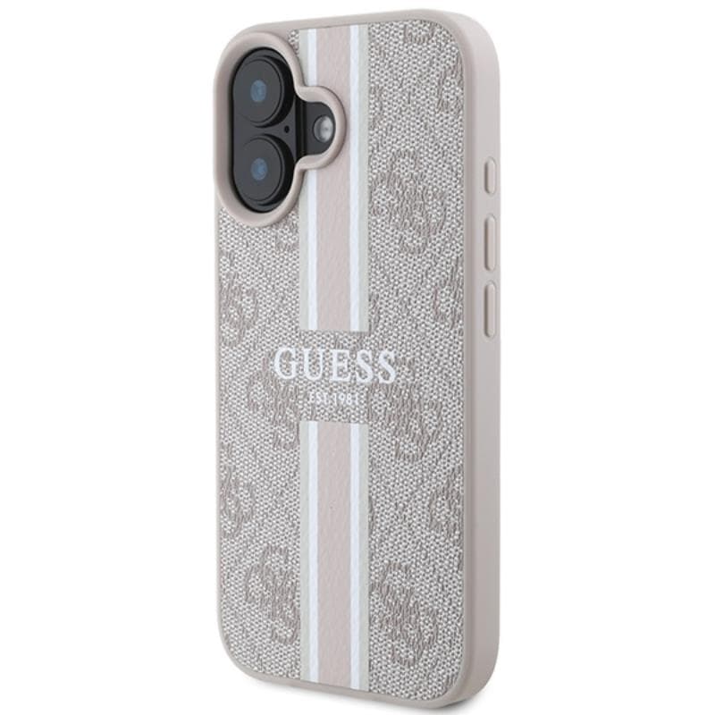 Guess 4G Printed Stripes MagSafe - Case iPhone 16 (pink) 2