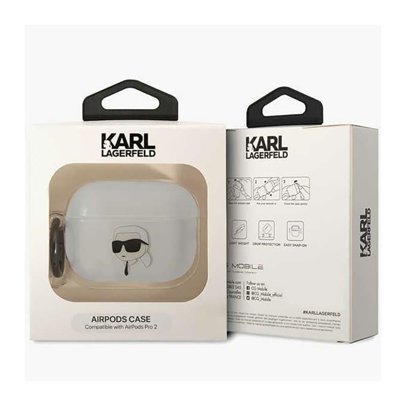 Karl Lagerfeld NFT Ikonik Karl Head - Case for Apple AirPods Pro 2 (Transparent) 4