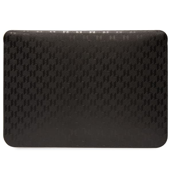 Karl Lagerfeld NFT Saffiano Monogram Ikonik Karl Sleeve - 14" Notebook Case (Black) 3