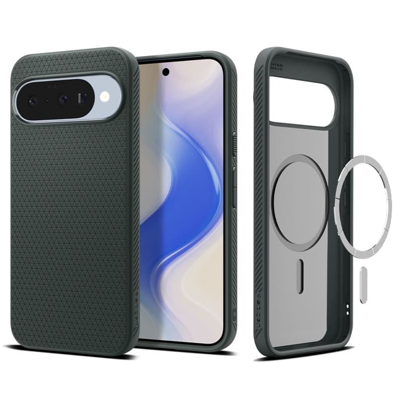 Spigen Liquid Air Mag MagSafe - Case for Google Pixel 10 / 10 Pro (Abyss Green)
