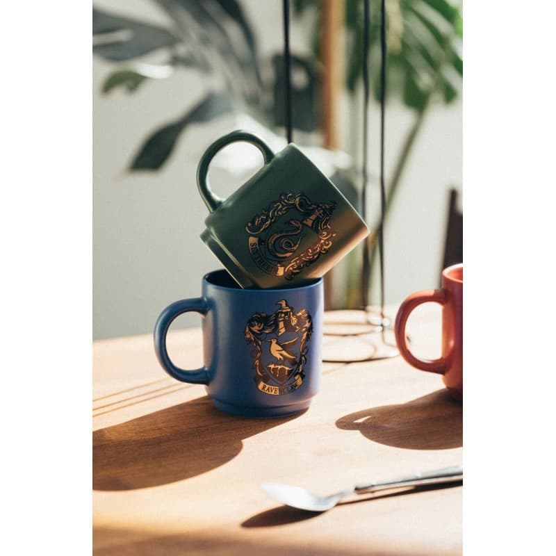 Harry Potter - Set of 4 ceramic mugs with stand 300 ml Hogwarts Houses 7