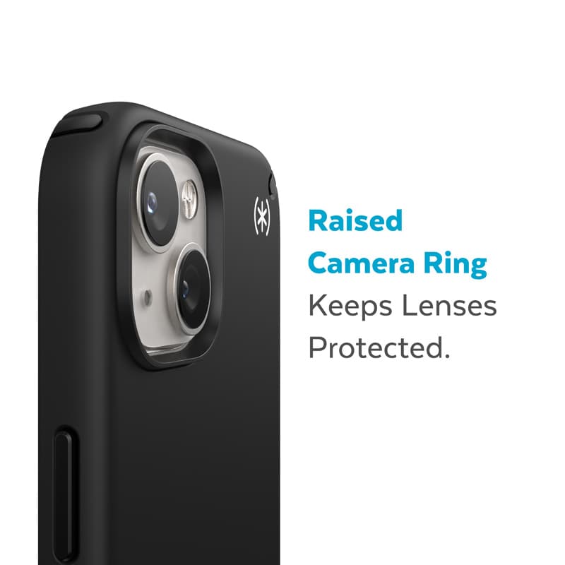 Speck Presidio2 Pro MagSafe - Antibacterial iPhone 15 Plus / 14 Plus Case (Black / Black / White) 8