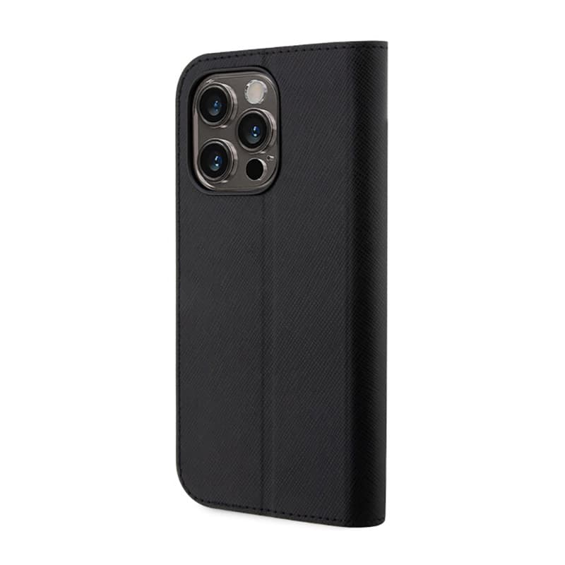 Karl Lagerfeld Booktype NFT Saffiano Karl & Choupette - Case for Phone 14 Pro (Black) 2