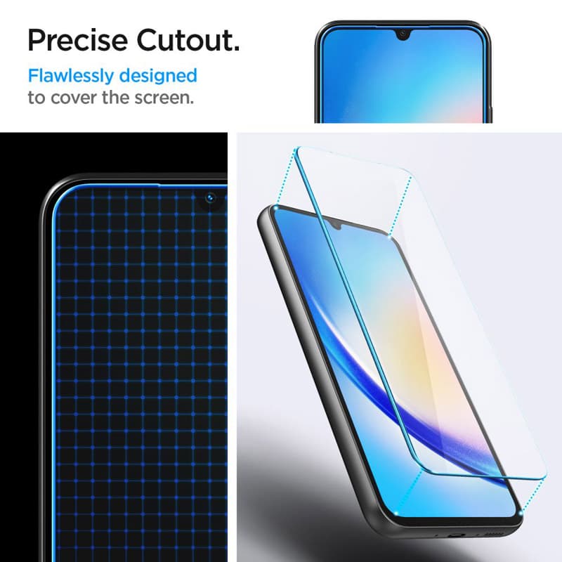 Spigen Glas.TR Slim 2-Pack - Tempered glass for Samsung Galaxy A34 5G 6