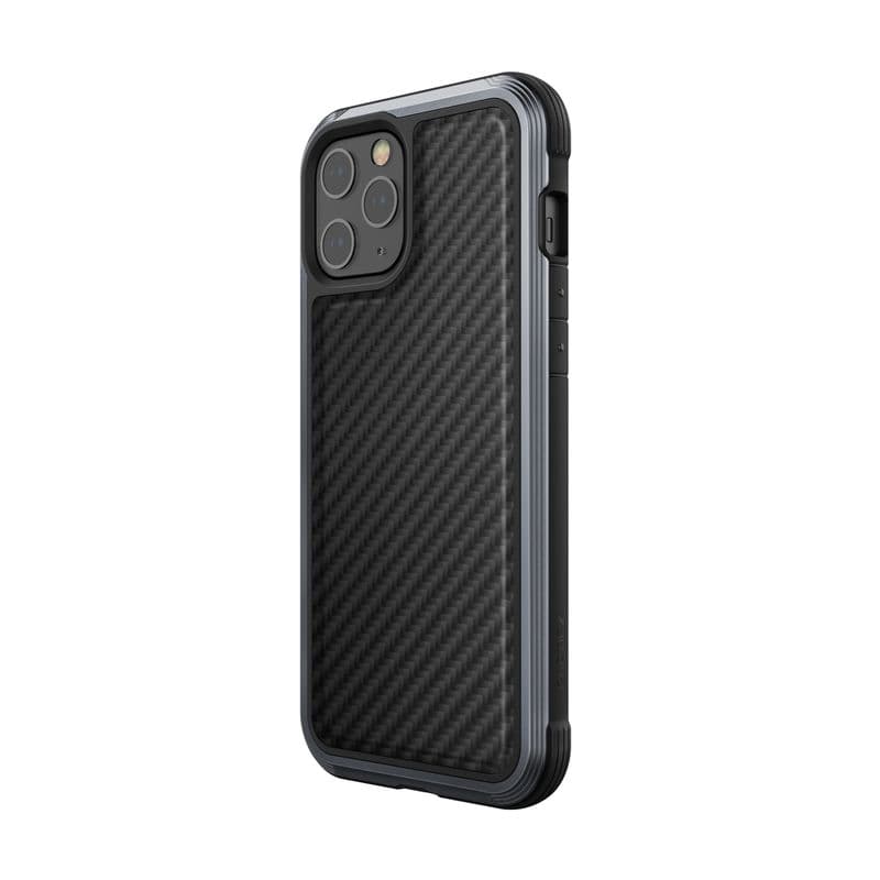 X-Doria Raptic Lux - Aluminum Case for iPhone 12 Pro Max (Drop test 3m) (Black Carbon Fiber) 2