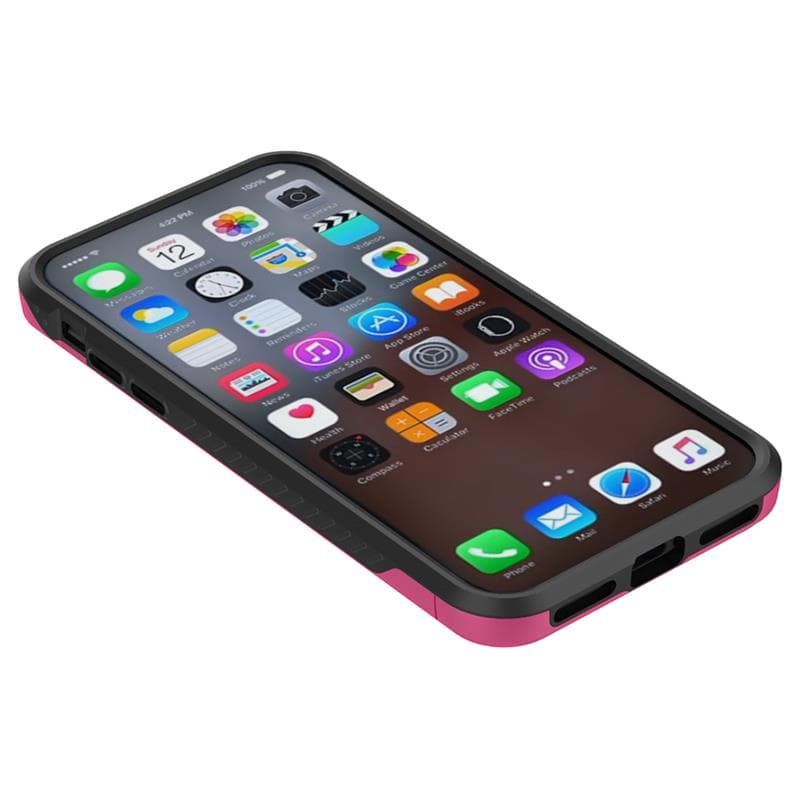 Zizo Star Diamond Hybrid Cover for iPhone X (Pink/Black) 5