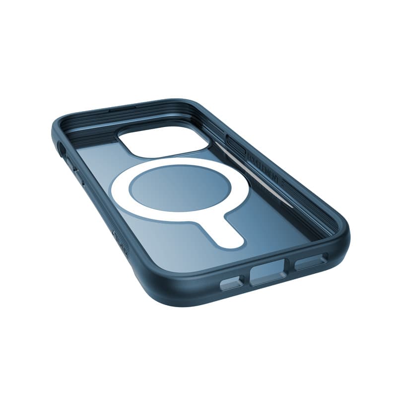 X-Doria Raptic Clutch MagSafe - Biodegradable case for iPhone 14 Pro (Drop-Tested 3m) (Marine Blue) 2