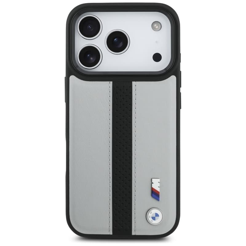 BMW M Perforated Stripe Logo MagSafe - iPhone 17 Pro Case (Gray) 3