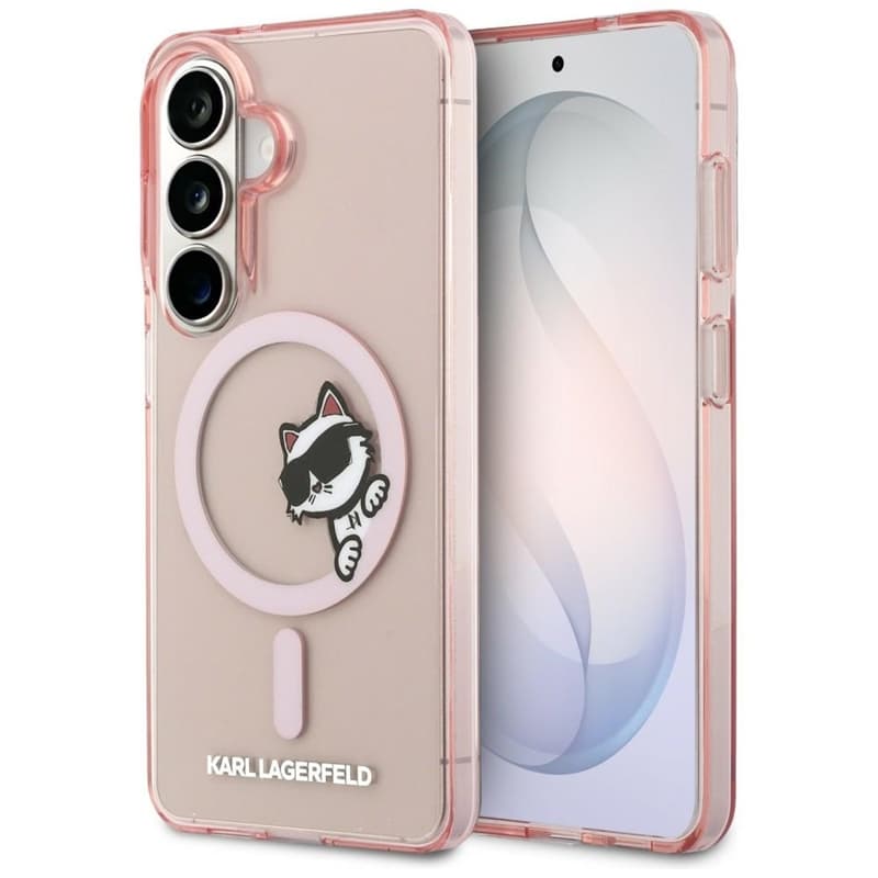 Karl Lagerfeld IML Peekaboo Choupette MagSafe - Samsung Galaxy S26 Case (Pink) 1