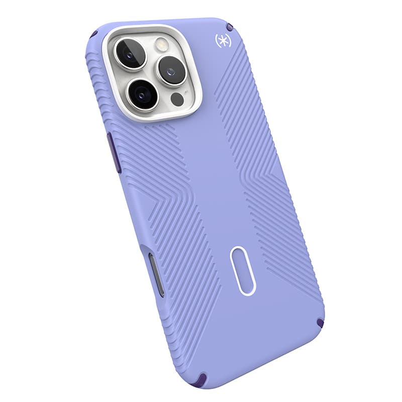 Speck Presidio2 Grip ClickLock & MagSafe - iPhone 16 Pro Max Case (Future Lavender / Cassis Purple / White) 8