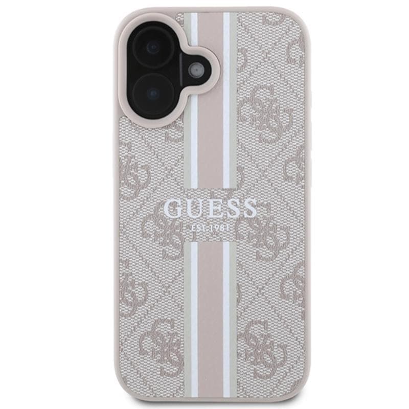 Guess 4G Printed Stripes MagSafe - Case iPhone 16 (pink) 3