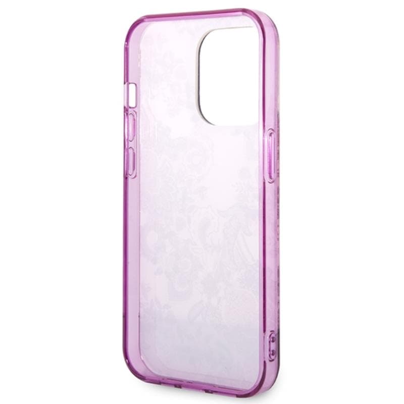Guess Porcelain Collection - Case for iPhone 14 Pro Max (Fuchsia) 7