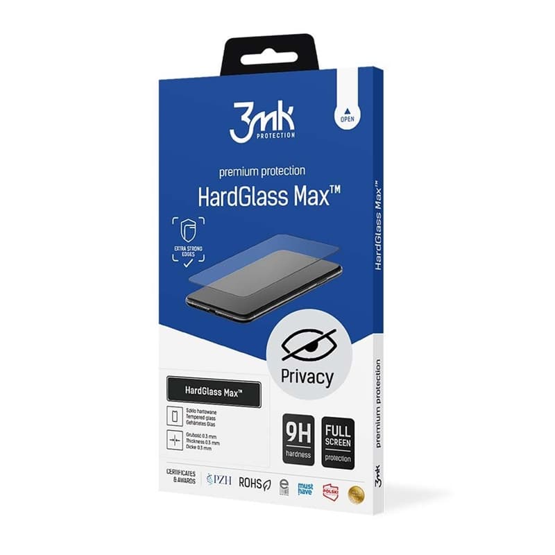 3mk HardGlass Matt Max Privacy - Matte Tempered Glass with Privacy Filter for Samsung Galaxy S25 Edge 2