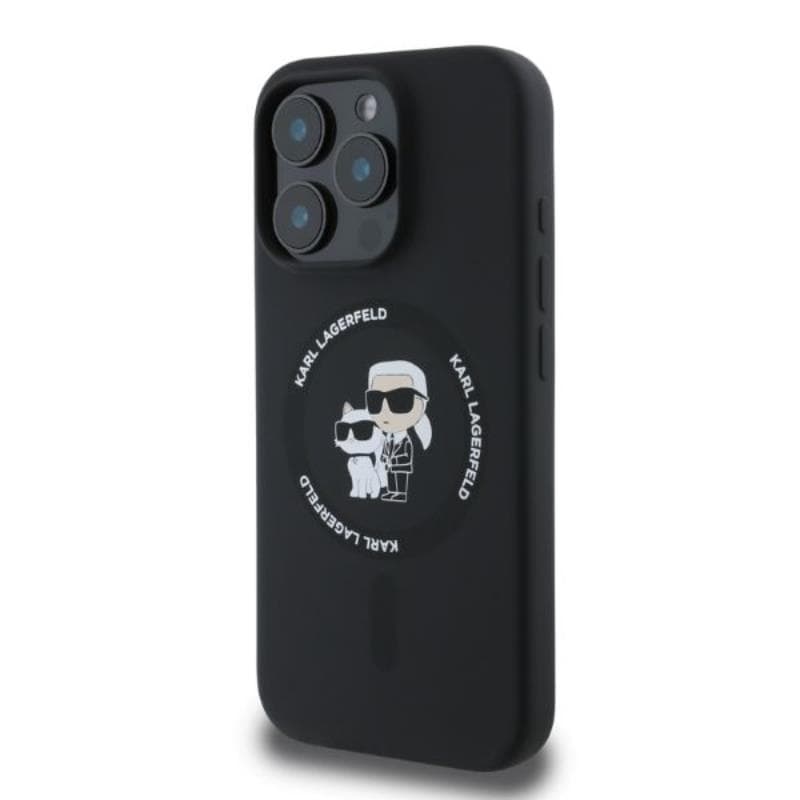 Karl Lagerfeld Silicone Karl & Choupette Ring MagSafe - Case iPhone 16 Pro Max (black) 3