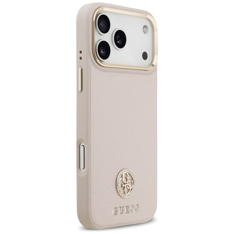 Guess Grained Strass Logo MagSafe - Case iPhone 17 Pro Max (pink) 4