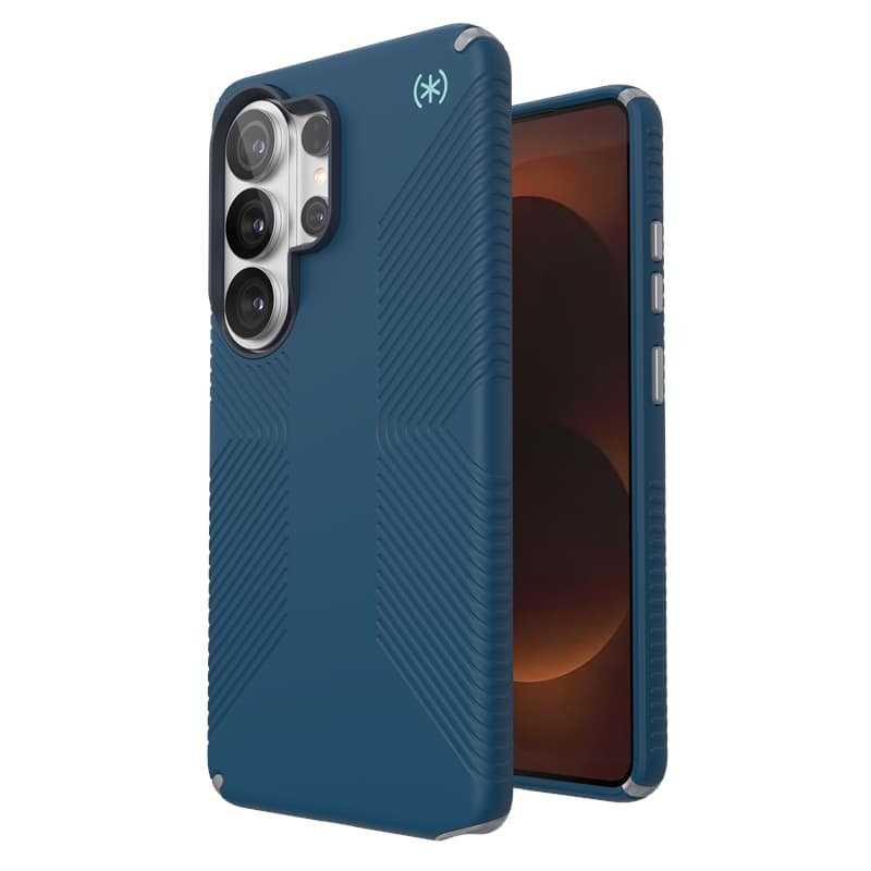 Speck Presidio2 Grip Magnet - Samsung Galaxy S26 Ultra MagSafe Case (Deep Sea/Silver Metallic/Spell Blue) 7