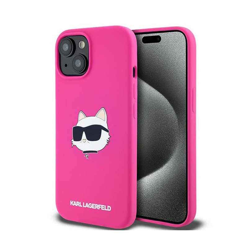 Karl Lagerfeld Silicone Choupette Head MagSafe - iPhone 15 Plus / 14 Plus Case (pink) 1