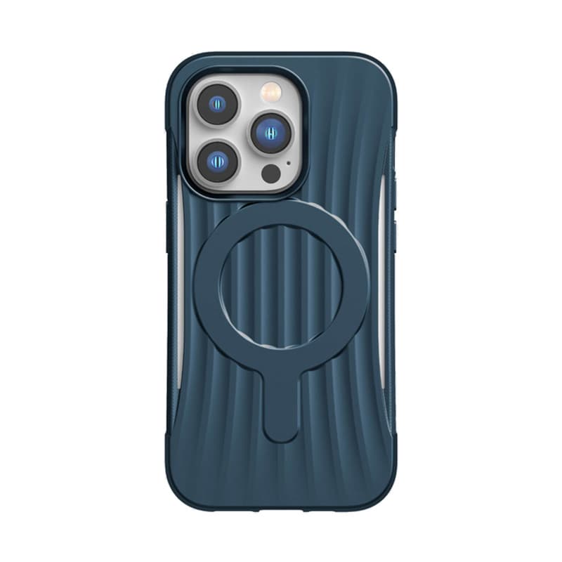 X-Doria Raptic Clutch MagSafe - Biodegradable case for iPhone 14 Pro (Drop-Tested 3m) (Marine Blue) 3