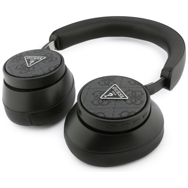Guess 4G Triangle Logo - Bezdrátová sluchátka přes uši Bluetooth V5.4 ENC (Černá) 4
