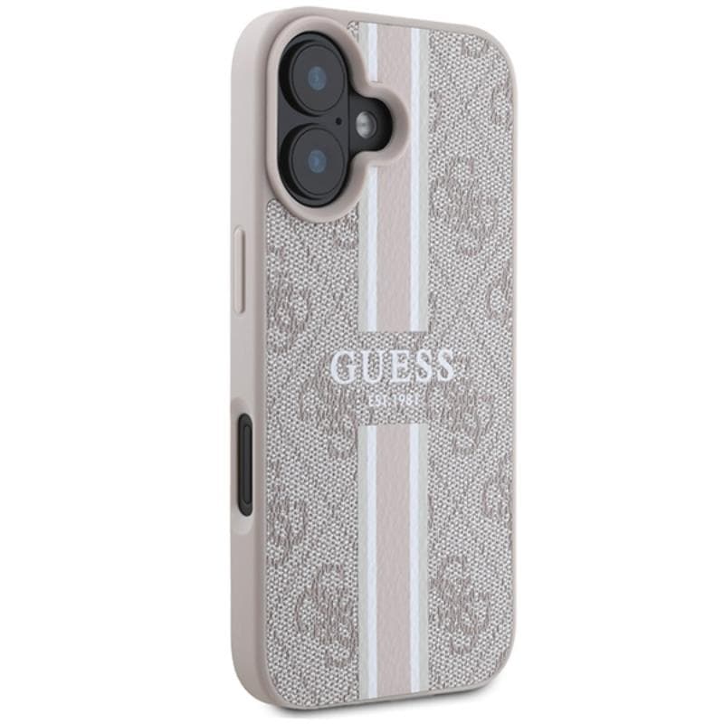 Guess 4G Printed Stripes MagSafe - Case iPhone 16 (pink) 4