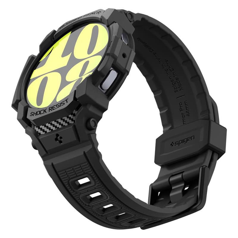 Spigen Rugged Armor Pro - Strap + case for Samsung Galaxy Watch 7 44 mm (Matte Black) 8