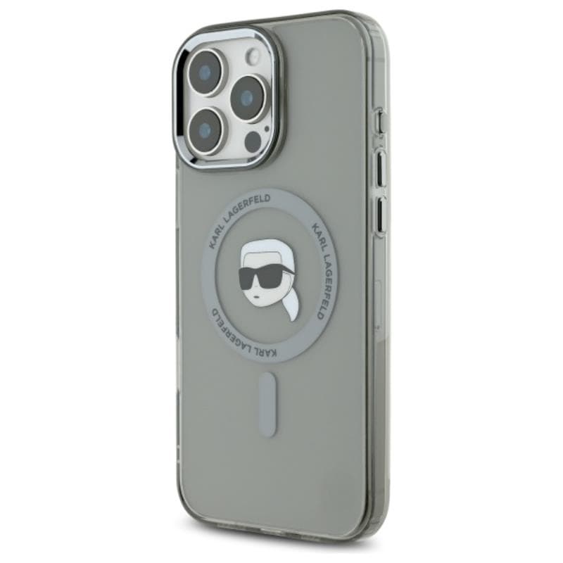 Karl Lagerfeld IML Metal Karl Head MagSafe - Case for iPhone 16 Pro (black) 2