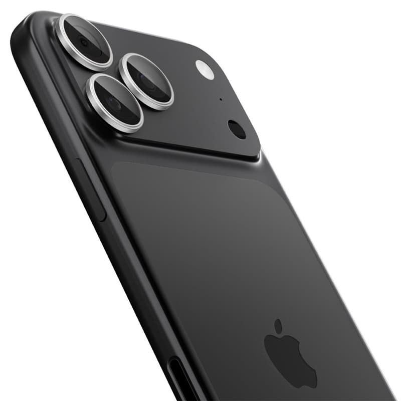 Spigen Optik Pro GLAS.TR EZ Fit Camera Protector 2-Pack - Glass Lens Protector for iPhone 16 Pro / 16 Pro Max / 17 Pro / 17 Pro Max (2 pcs) (Silver) 3