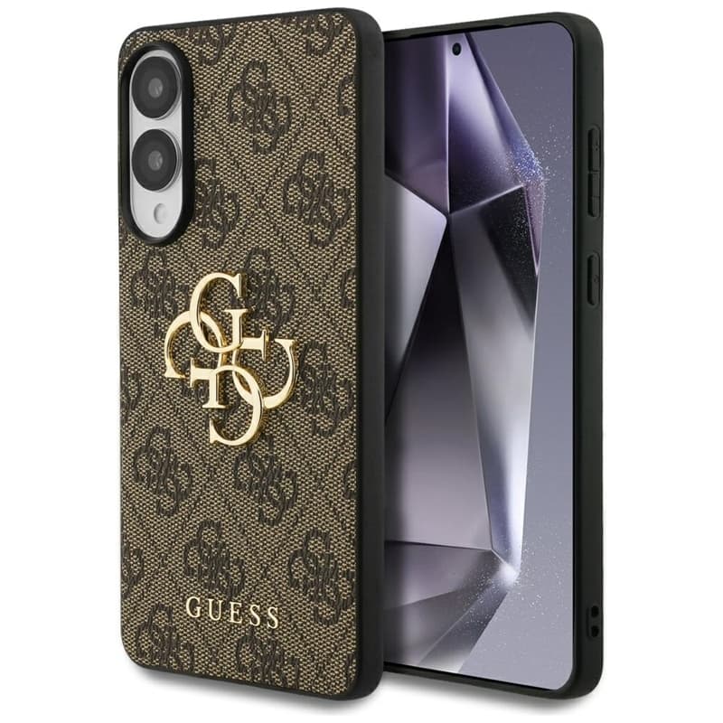 Guess Big 4G Logo Classic Logo - Case for Samsung Galaxy S25 Edge (brown)