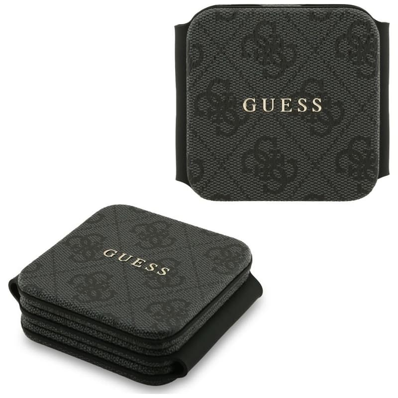Guess 4G Wireless Charger - MagSafe 3-in-1 Inductive Charger for iPhone, AirPods and Apple Watch 15W (Black) 1