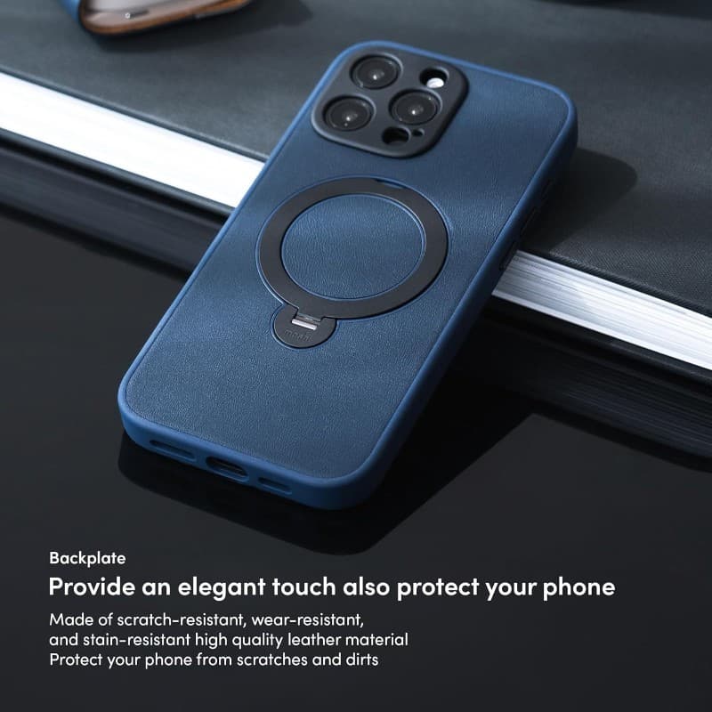 Moshi Kameleon MagSafe - Case for iPhone 16 Pro Max with Stand Function (Midnight Blue) 5