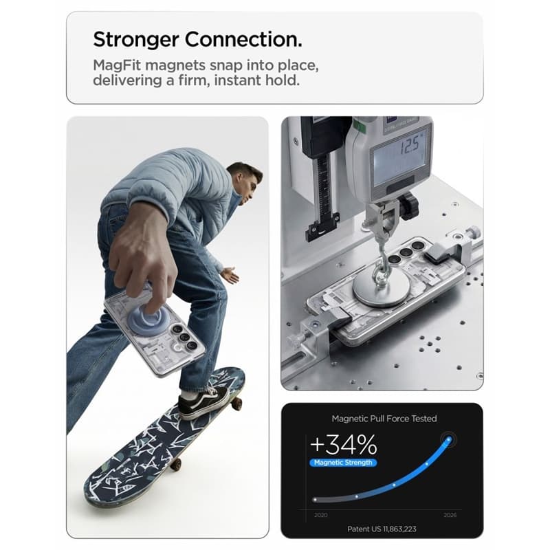 Spigen Ultra Hybrid Mag MagSafe - Case for Samsung Galaxy S26+ (Zero One White) 8