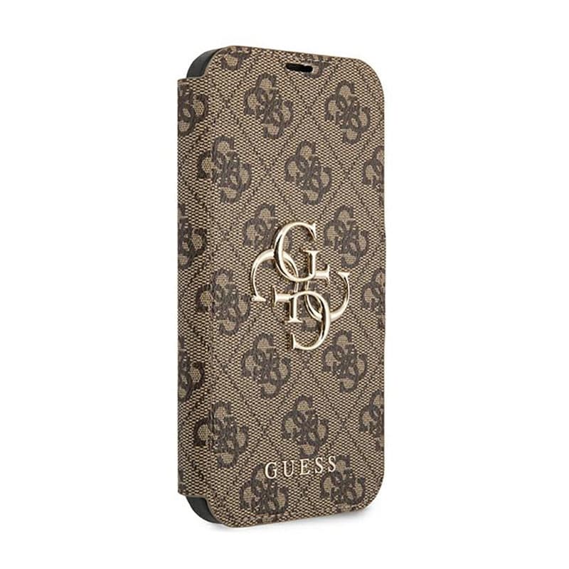 Guess Booktype 4G Big Metal Logo - Case for iPhone 13 Pro Max (Brown) 3