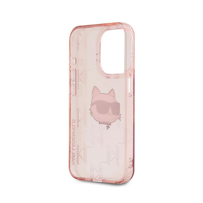 Karl Lagerfeld IML Choupette Head & Monogram - iPhone 15 Pro Max Case (pink) 7