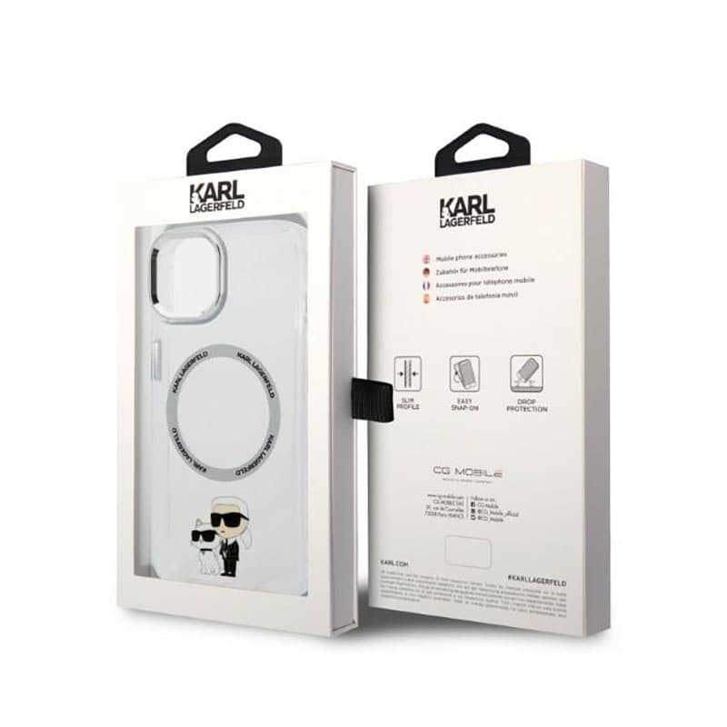 Karl Lagerfeld IML NFT Karl & Choupette MagSafe - Case for iPhone 14 Plus (Clear) 8