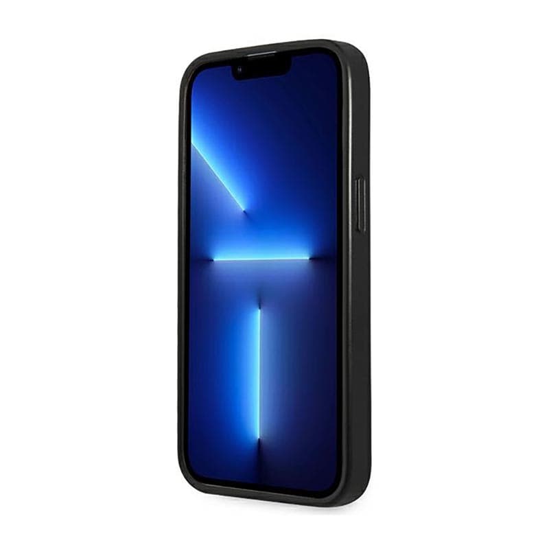 Guess Saffiano Triangle Logo Case - Case for iPhone 14 Pro (Black) 5